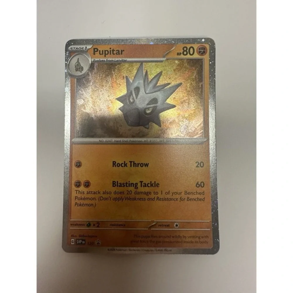 Pokemon TCG‎ Pupitar FART SWIRL🌀 120 Black Star Promo Cosmos Holo Promo Card NM